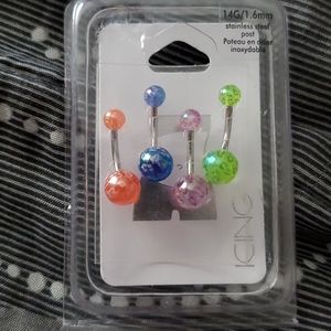 Pack of belly rings
